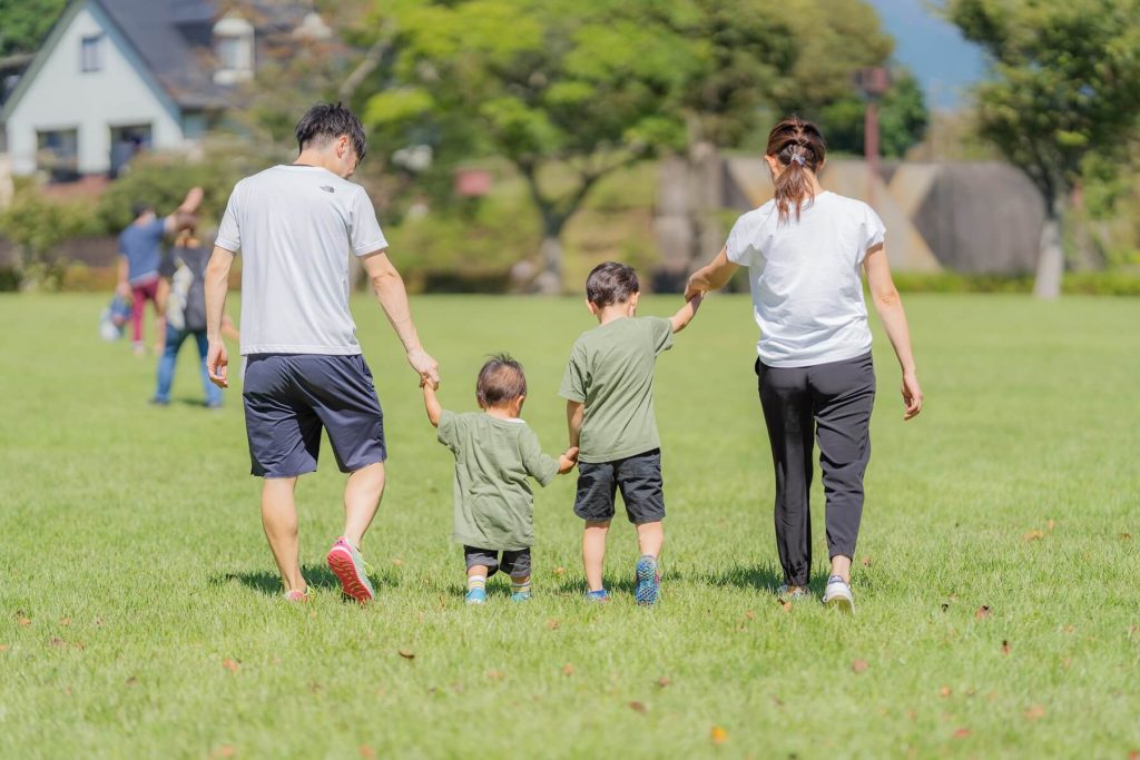 御殿場市の家族の様子