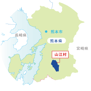 熊本県山江村　地図