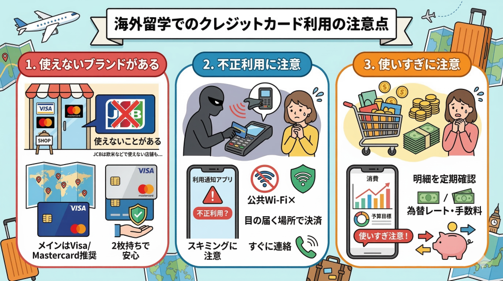 海外でのクレジットカード利用の注意点
