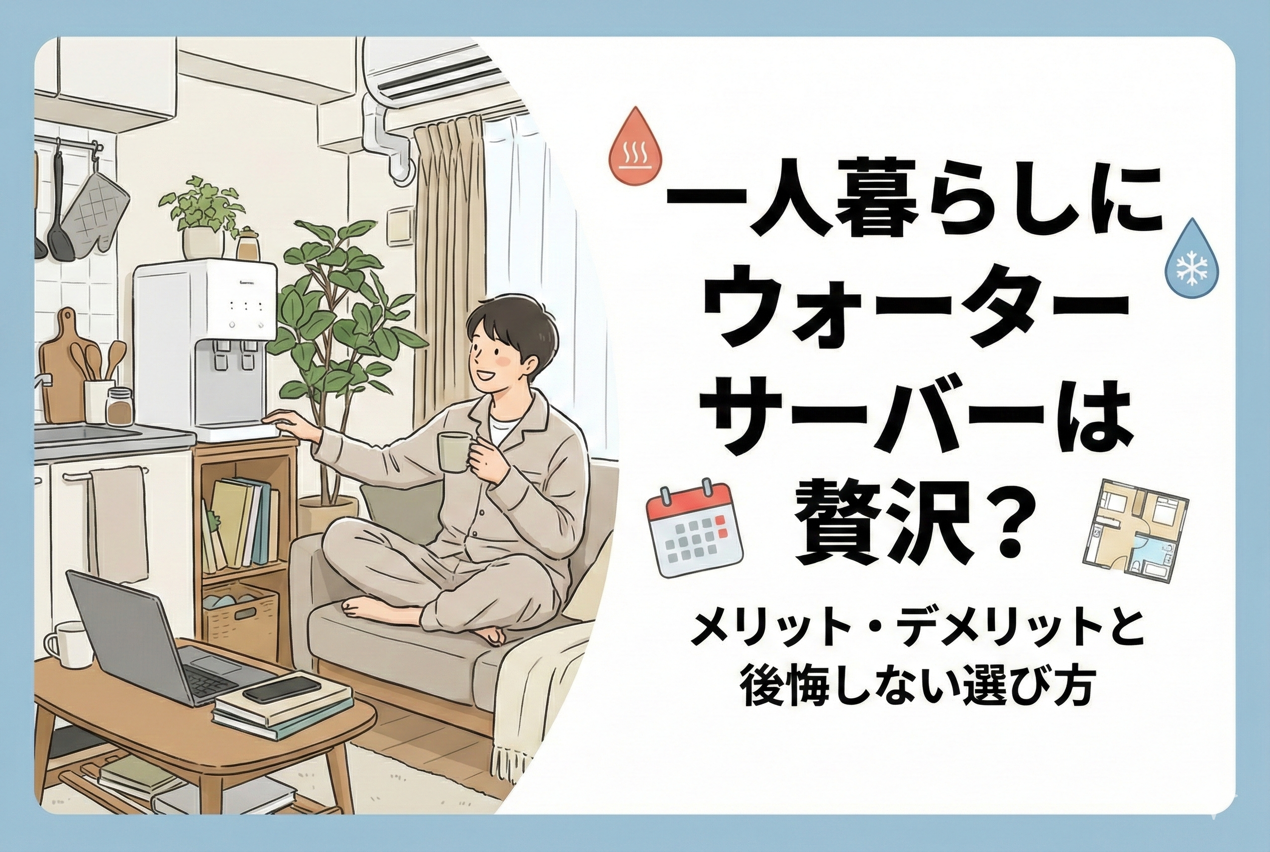 一人暮らしとウォーターサーバー