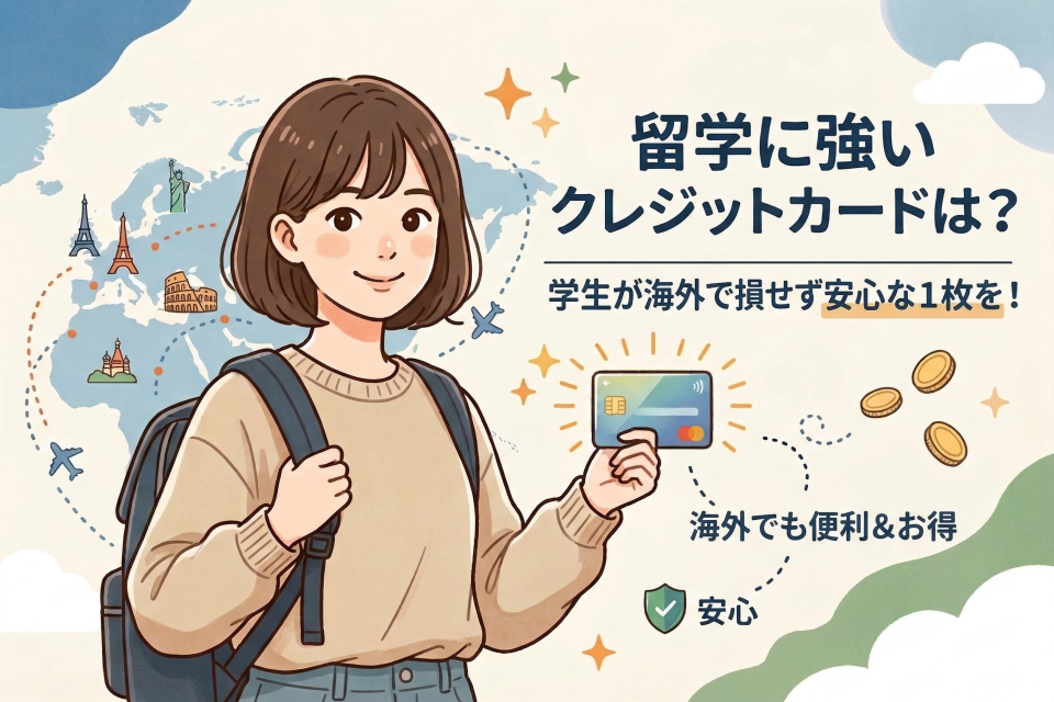 留学に強いクレジットカードは?学生が海外で存せず安心な1枚を!