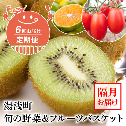 【定期便 6回】湯浅町旬の野菜＆フルーツバスケッ