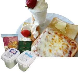 蔵王チーズ 朝食セット4種/計1.35kg[クリームチーズ、バター、シュレッドチーズ、ヨーグルト