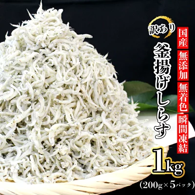 釜揚げシラス 1.0kg しらす 限定 訳あり