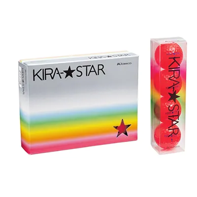 KIRA★STARゴルフボール【レッド(12個入