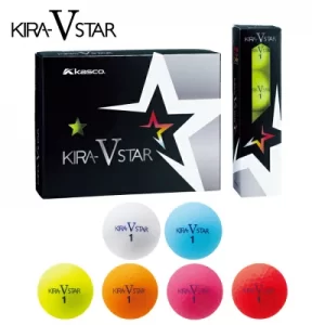 ゴルフボール KIRA STAR V 1ダース ゴルフ ボール キャスコ KASCO カラーボール 12球入