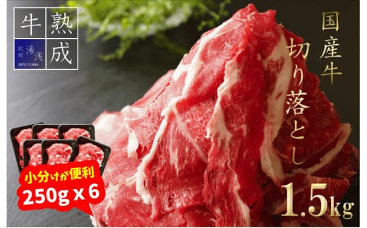 湯浅熟成肉 国産牛 切り落とし 1.5kg