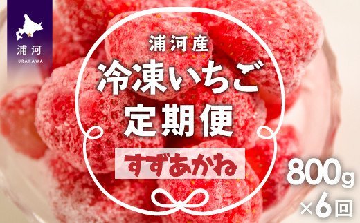 北海道浦河産 冷凍いちご「すずあかね」800g