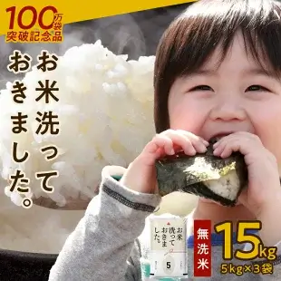 お米 無洗米 15kg 国産 訳あり お米洗っておきました