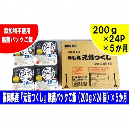 定期便 福岡県産「元気つくし」無菌パックご飯 2