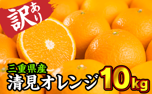 【訳あり】三重県産 清見オレンジ（きよみ） １０