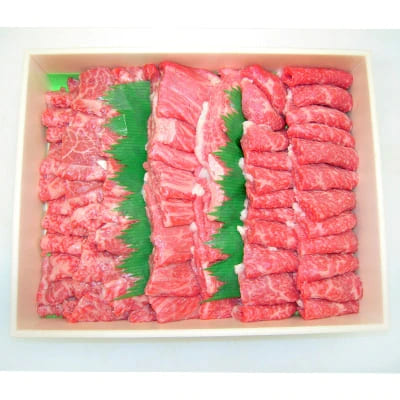 上州牛肩・モモ・バラ焼肉セット(合計1.1kg)