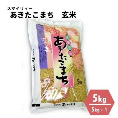 【令和3年産米】あきたこまち 玄米 5kg　秋田