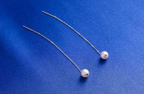 真珠ピアス・カティーナ（イエローゴールド）