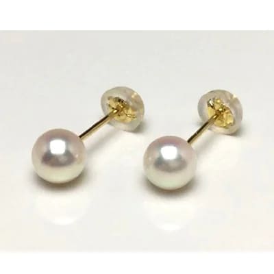 アコヤ真珠ピアス 5.0～5.5ミリ　高品質パー