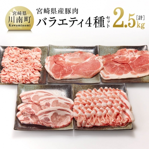 宮崎県産豚肉バラエティ4種(ロースとんかつ用/ロ