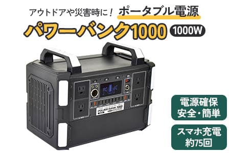 ポータブル電源パワーバンク1000 [0369]
