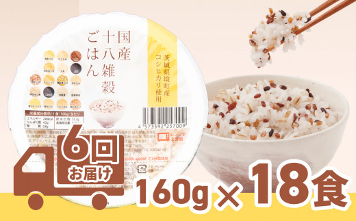 定期便  境町産こしひかり使用 国産十八雑穀ごは