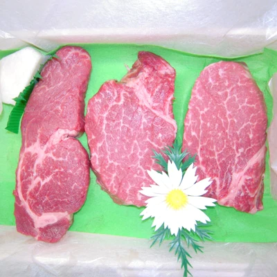 上州牛ヒレステーキ3枚入り(合計450g)