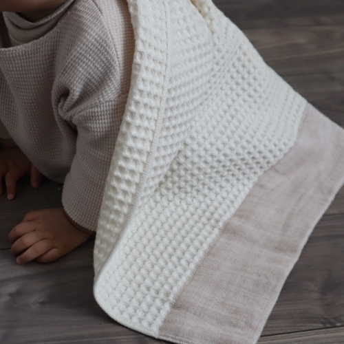 手つむぎ絹のボディタオル・ハンドタオルセット