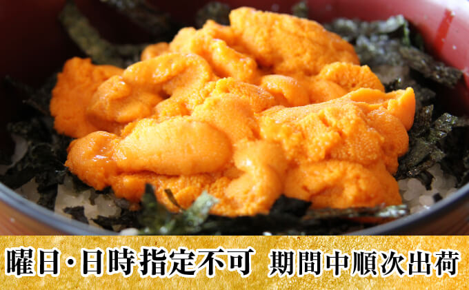 【日時指定不可】北海道利尻島産「朝どり」生うに塩水パック80g×5パック（蝦夷バフンウニ）※オンライン決済限定［2022年6月発送開始先行予約