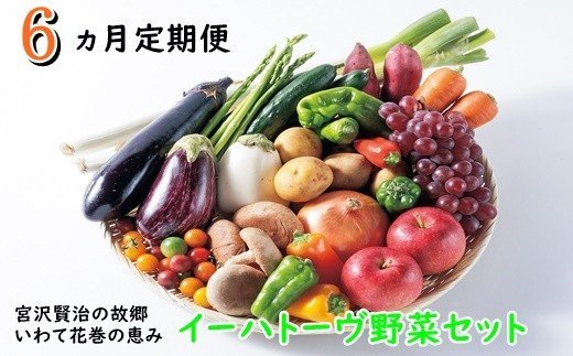 【定期便６ヶ月コース】イーハトーヴ野菜セット（予
