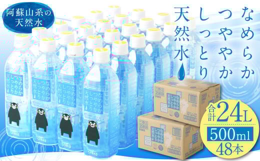 なめらかつややかしっとり天然水 500ml PE