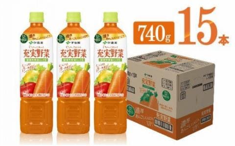 伊藤園 充実野菜 緑黄色野菜ミックス 740g×